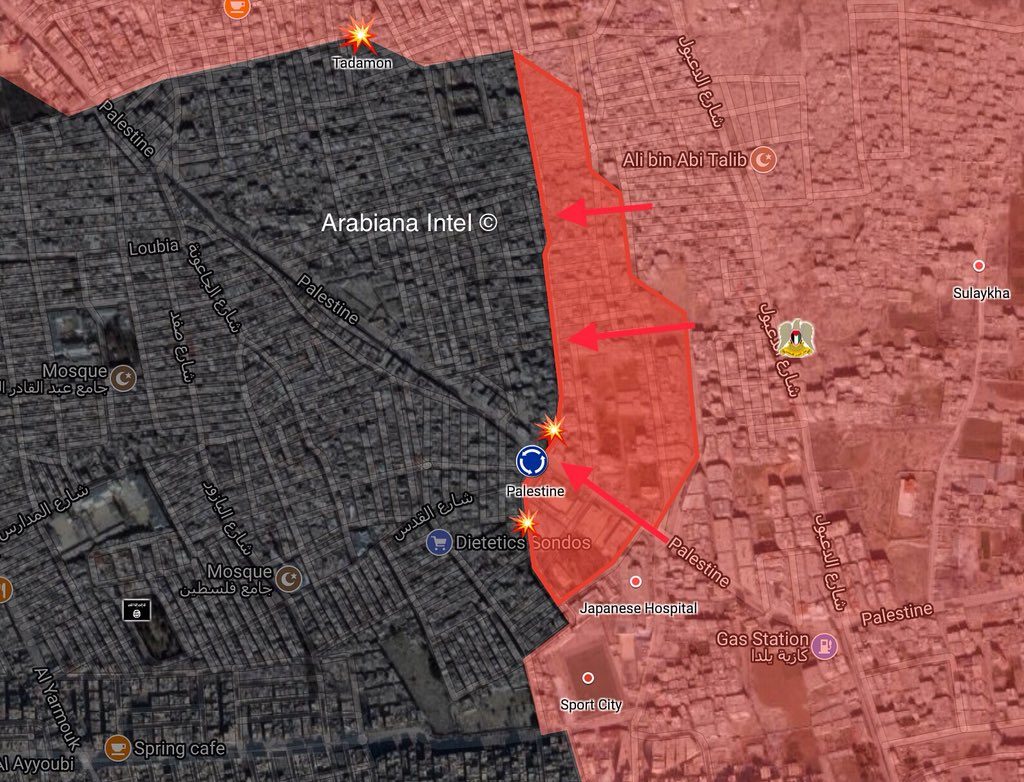 In Maps: Syrian Forces' Advances Against ISIS In Southern Damascus