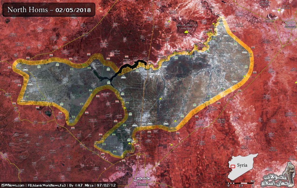 Map Update: Military Situation In Rastan Pocket In Syria's Northern Homs Countryside