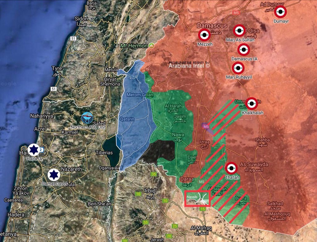 In Maps: Possible Objectives Of First Phase Of Expected Syrian Army Advance In Daraa Province