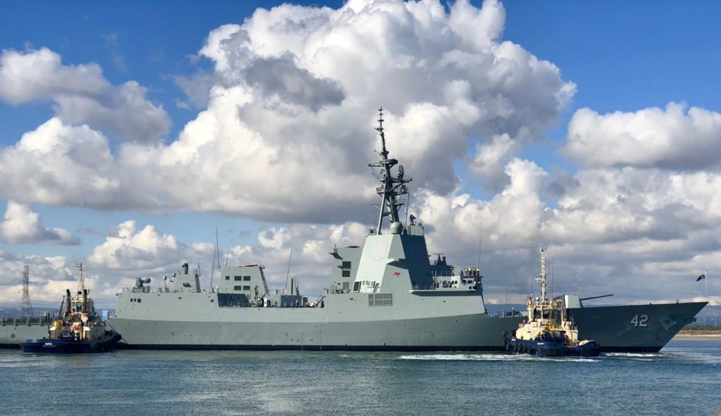 Australia Launches Third Hobart-class Air Warfare Destroyer