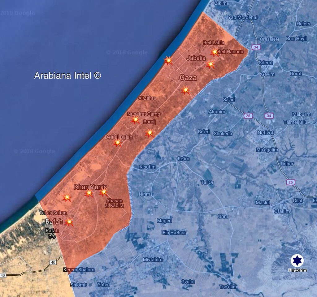 Israeli Forces Struck At least 65 Targets In Gaza. Palestinian Forces Launched At least 70 Projectiles