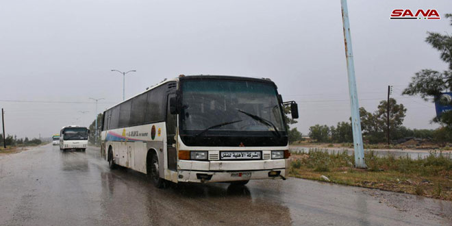 Militants, Their Supporters Start Leaving Rastan Pocket Under Deal With Government (More Photos Of Weapons)