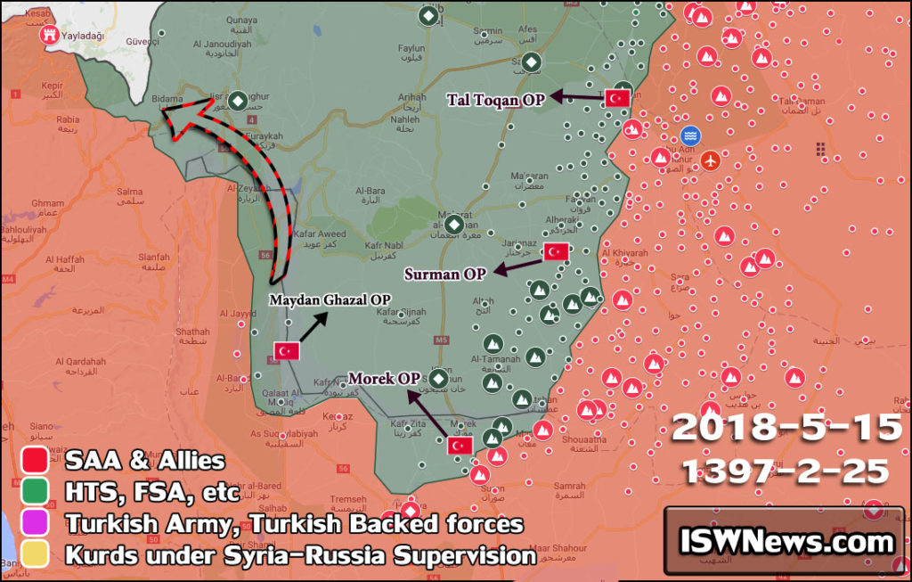 Maps: Turkish Military Expands Its Network Of Observation Posts In Militant-held Part Of Western Syria