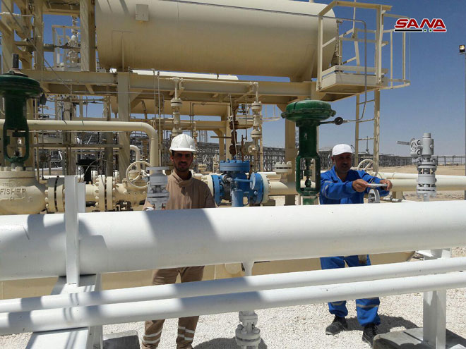 Syrian Government Relaunches Dabisan Gas Field In Raqqah Province (Photos)