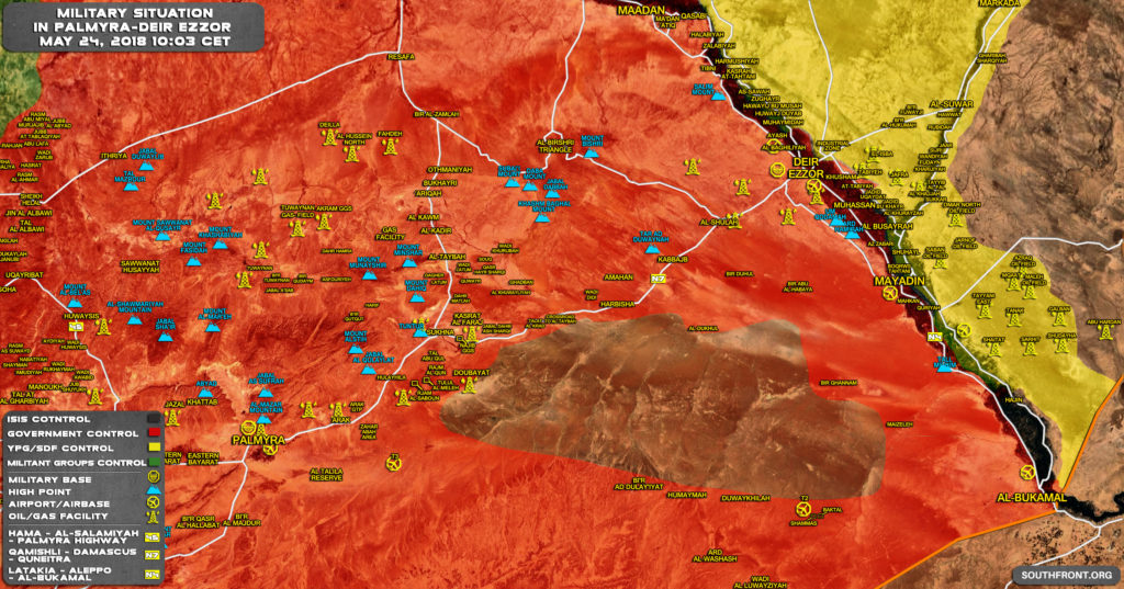 ISIS Cotninues Attacks On Government Forces In Homs Desert, Army Responds Preparing For Advance