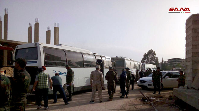 Last Batch Of Militants Withdraw From Four Districts In Southern Damascus (Photos)