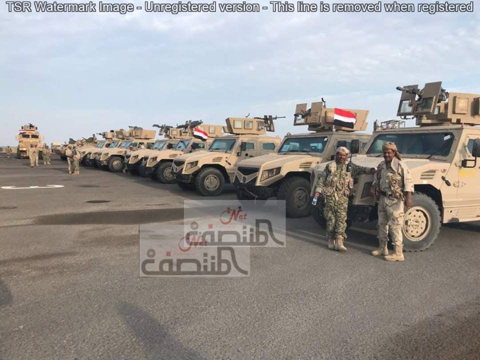 Saudi-led Coalition's Deliveries Of Armoured Vehicles To Its Allies In Yemen