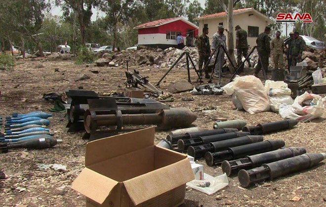 Syrian Forces Seize Large Amount Of Explosives, Weapons In Northern Homs (Photos)