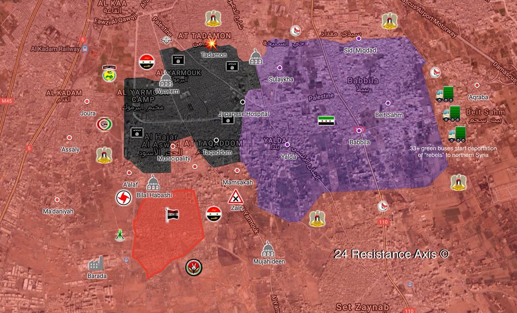 Government Forces Break ISIS Defense, Capture Southern Part Of Hajar al-Aswad District(Map, Video)