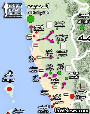 Saudi-led Coalition Captures Positions 15km South Of Al-Hudaydah Port (Map, Videos +18)