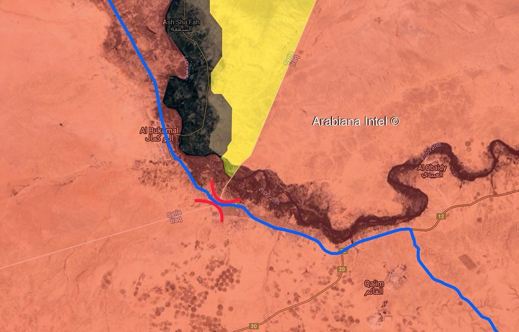 Syria, Iraq Preparing To Reopen Al-Bukamal Border Crossing (Map)