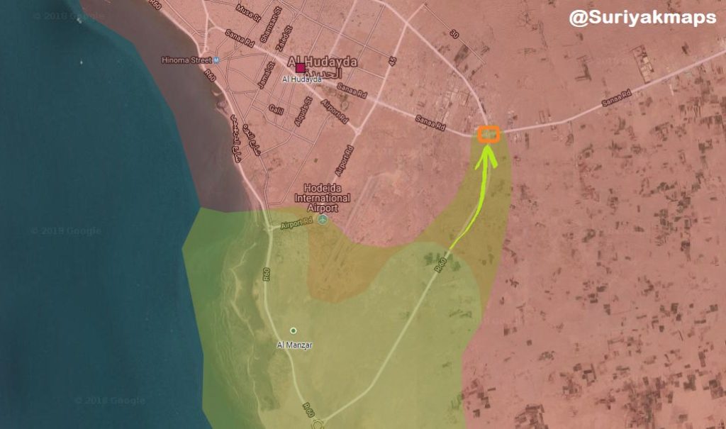 Battle For Yemen's al-Hudaydah On June 17-18, 2018 (Videos, Maps, Photos)