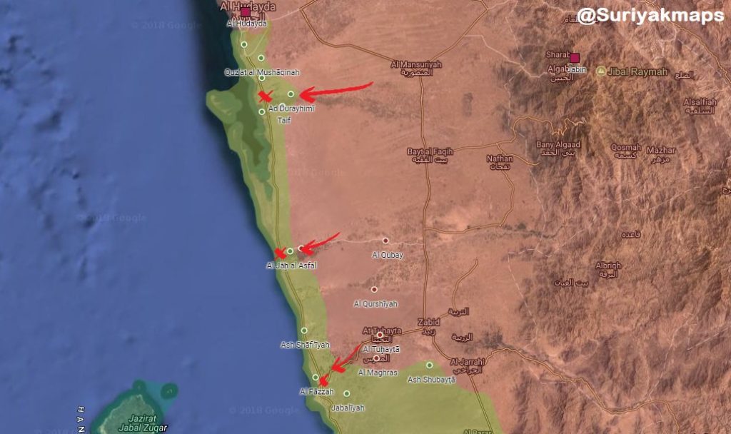 Battle For Yemen’s al-Hudaydah On June 19, 2018 (Videos, Maps, Photos)