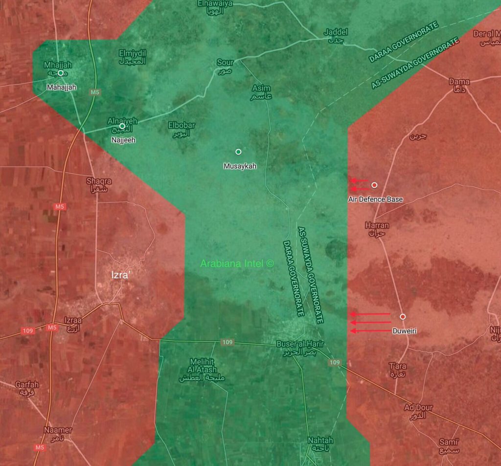 Syrian Army Attacks Militants' Positions Northeast Of Daraa (Maps)