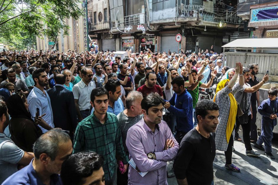 Large Economic Protests Take Place In Iran