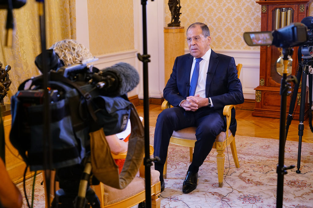 Russian Foreign Minister's Interview On Conflict In Syria And Upcoming Putin-Trump Meeting