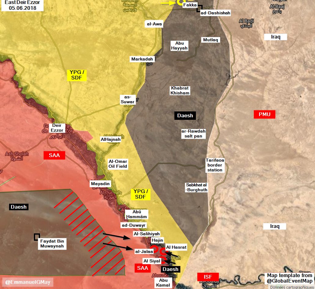 ISIS Renews Its Attack Against Syrian Army In Al-Bukamal