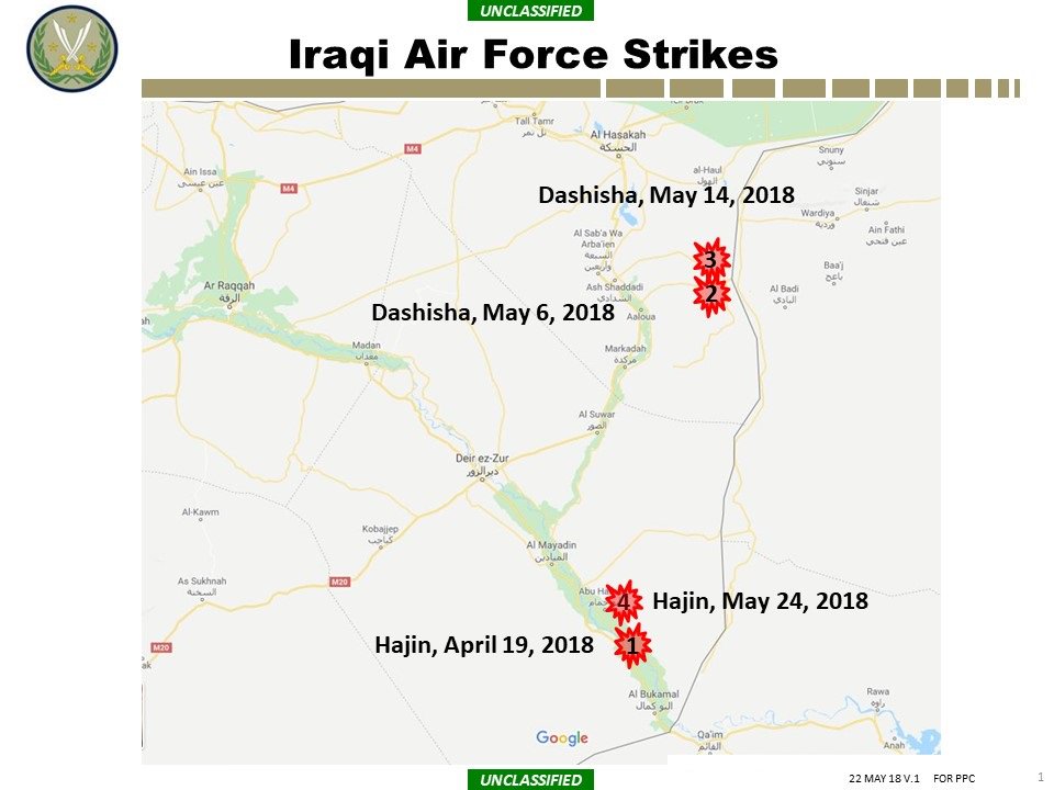 Iraqi Air Force Destroys ISIS Command Center In Syria's Hajin