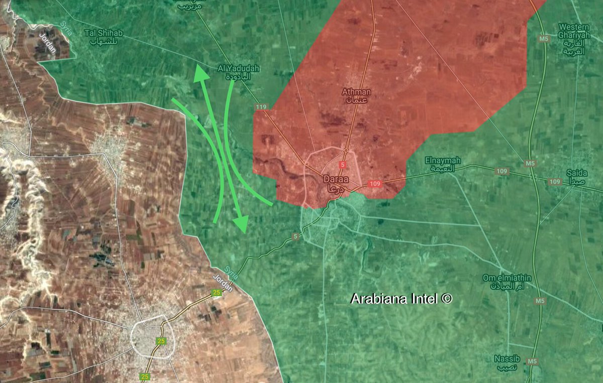 Syrian Military Makes Gains Around Daraa City And In Eastern Countryside (Map)