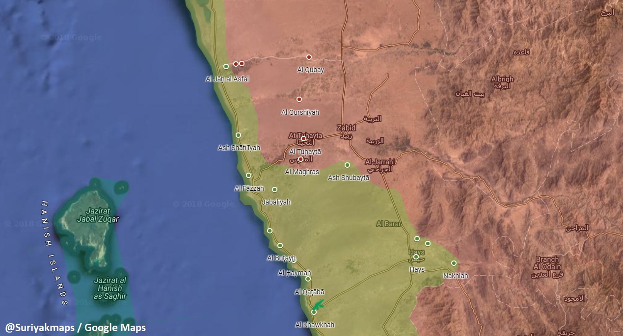 Saudi-led Coalition Captures Al-Faza And Reopens Its Supply Line Along Western Yemeni Coast