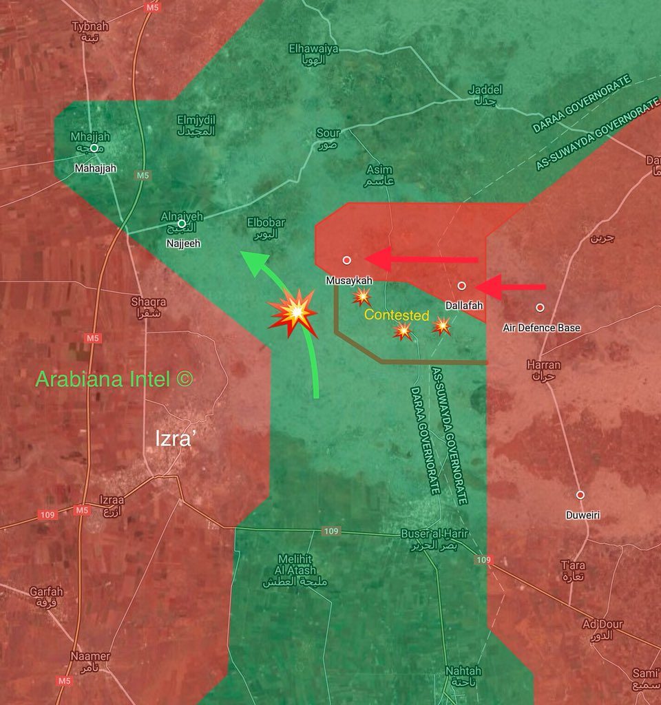 Tiger Forces, Allies Cut Off Imporant Militants' Supply Line In Northeastern Daraa (Map)