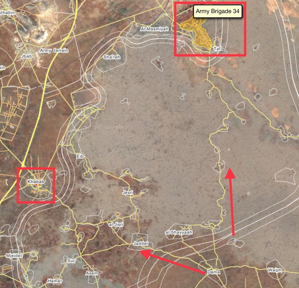 In Maps: Tiger Forces Pressure Militants In Lajat District In Northeastern Daraa