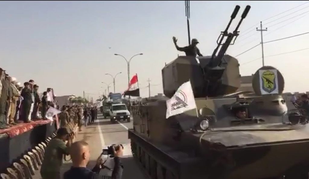 Iraqi Popular Mobilization Military Parade In Kirkuk City - Another Sign Of Group's Growing Influence