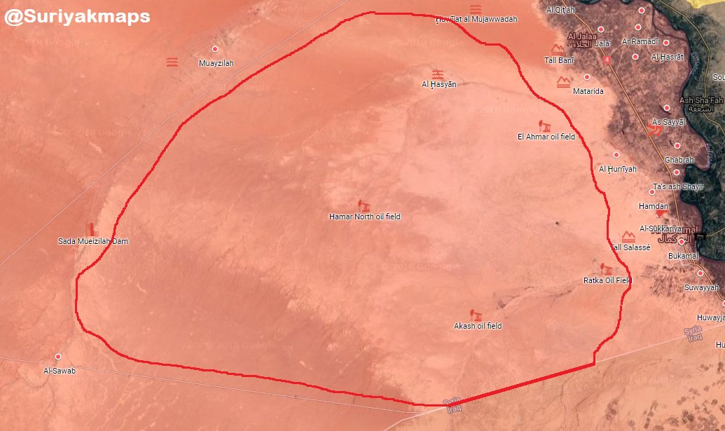 Syrian Military Secures Wide Area West Of Al-Bukamal (Map)