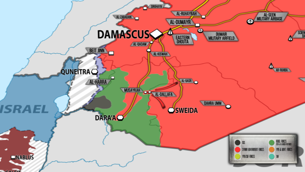 Tiger Forces, Allies Cut Off Imporant Militants' Supply Line In Northeastern Daraa (Map)