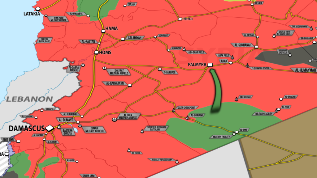 Syrian Forces Foil Militants' Offensive On Palmyra From US-held Area Of At-Tanf