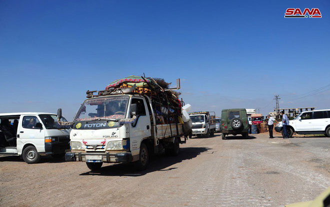 Hundreds Of Displaced Families Return To Their Homes In Syria's Daraa Province (Photos)