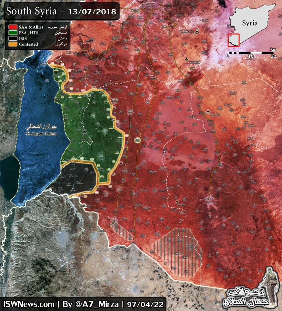 Militants In Daraa al-Balad Started Handing Over Weapons To Syrian Army (Photos, Map)