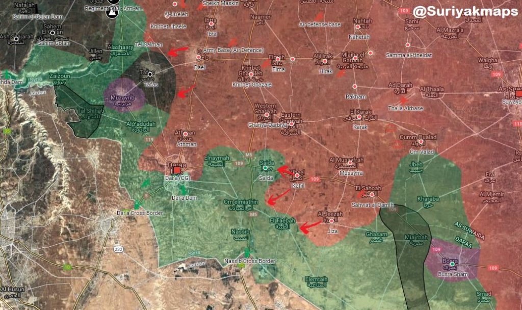 Russian Military Police Troops Enter Bushra Al-Sham Town In Southern Syria (Videos, Map)