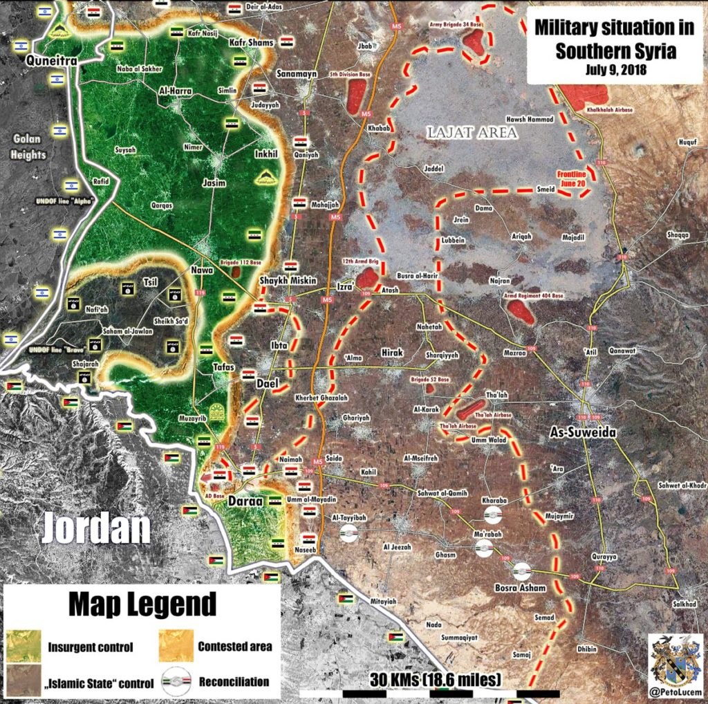 Government Forces Enter Zaizoun And Tal Shihab In Southwestern Daraa (Map Update)