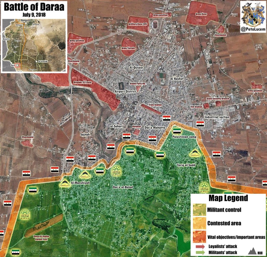 Miitants Besieged In Daraa City Prepare To Surrender - Reports