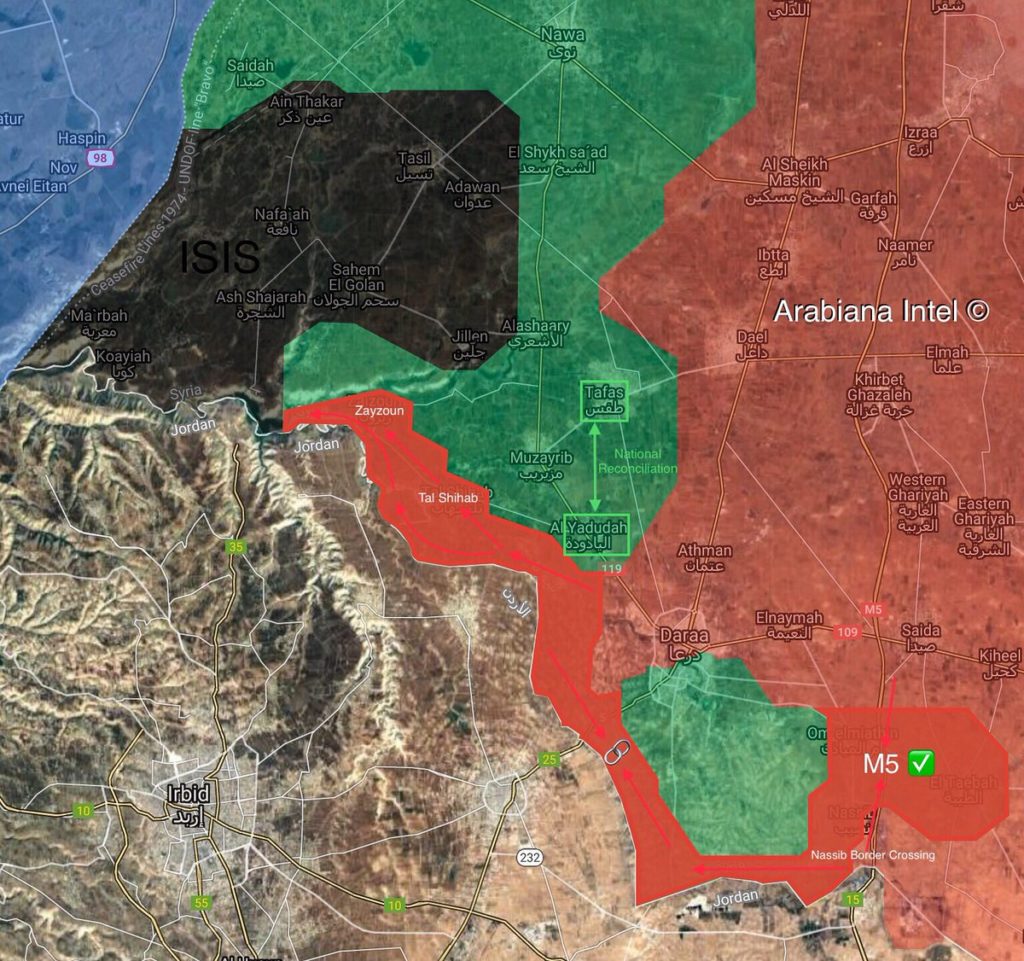 In Maps: Military Situation In Daraa Province Amid Ongoing Syrian Army Advance Against Militants