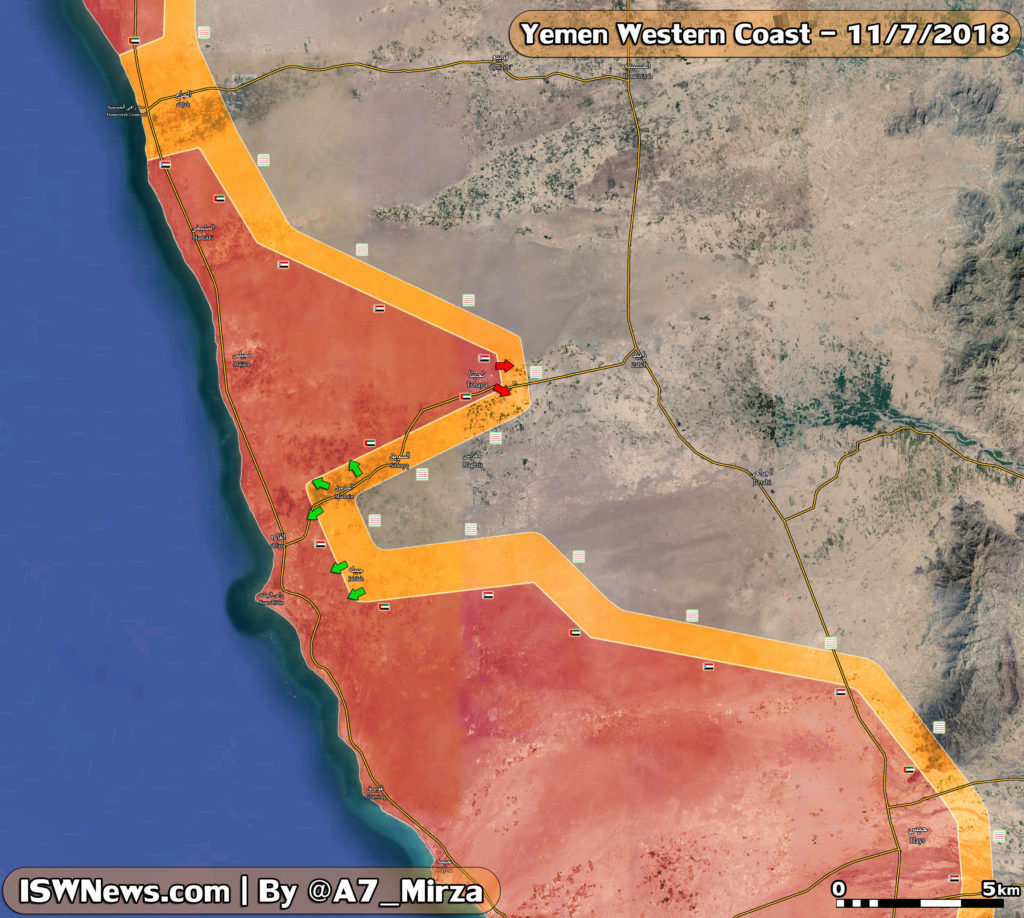 Saudi-UAE-led Forces Captured Tuhayta From Houthis In Western Yemen (Map)