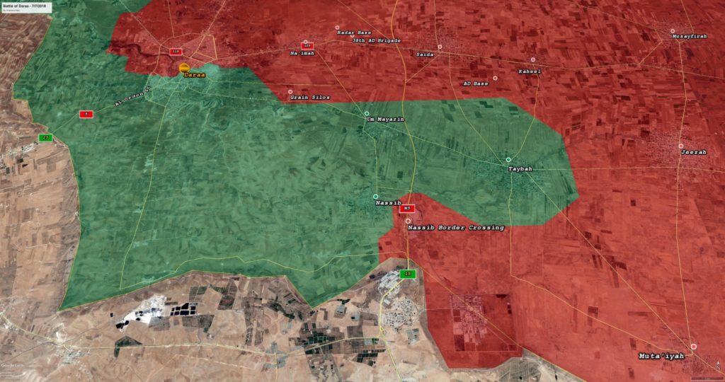 Government Forces Liberated 520km2 From Militants In Southern Syria (Maps)