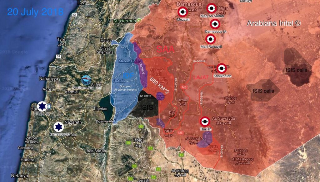 Only 60km2 Southern Syria Under Control Of Militants, Syrian Army Continues Advance (Maps)