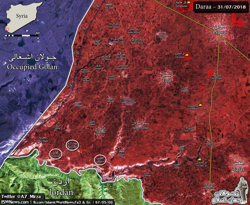 Syrian Army Fully Liberated Southwestern Syria From Militants (Map)