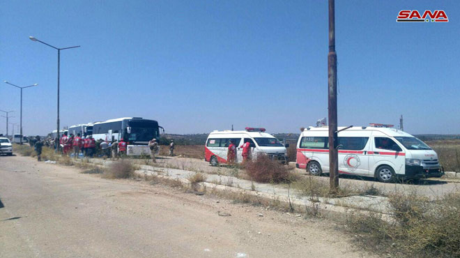 First Batch Of Militants Withdrew From Daraa City To Northern Syria (Photos)