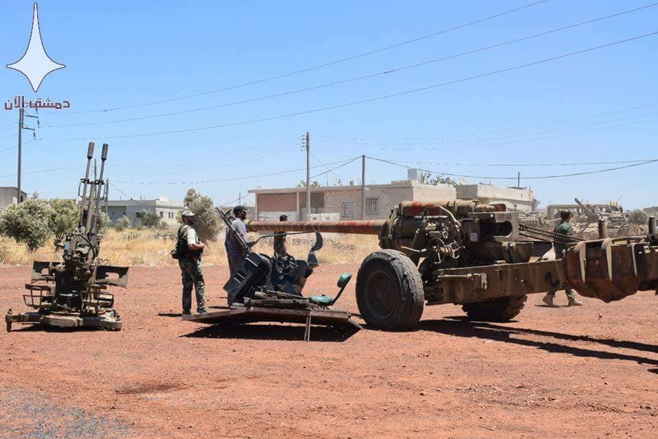 Remaining Militants In Al-Quneitra Governorate Hand Over More Heavy Weapons To Syrian Army (Photos)