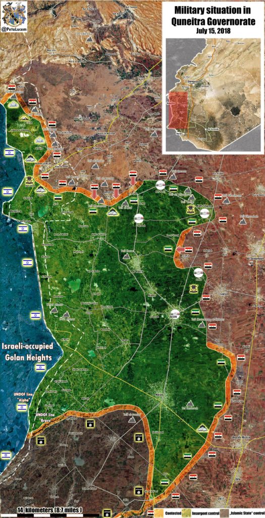 Syrian Millitary Launches Attack In Al-Quneitra, Continues Its Advance In Western Daraa