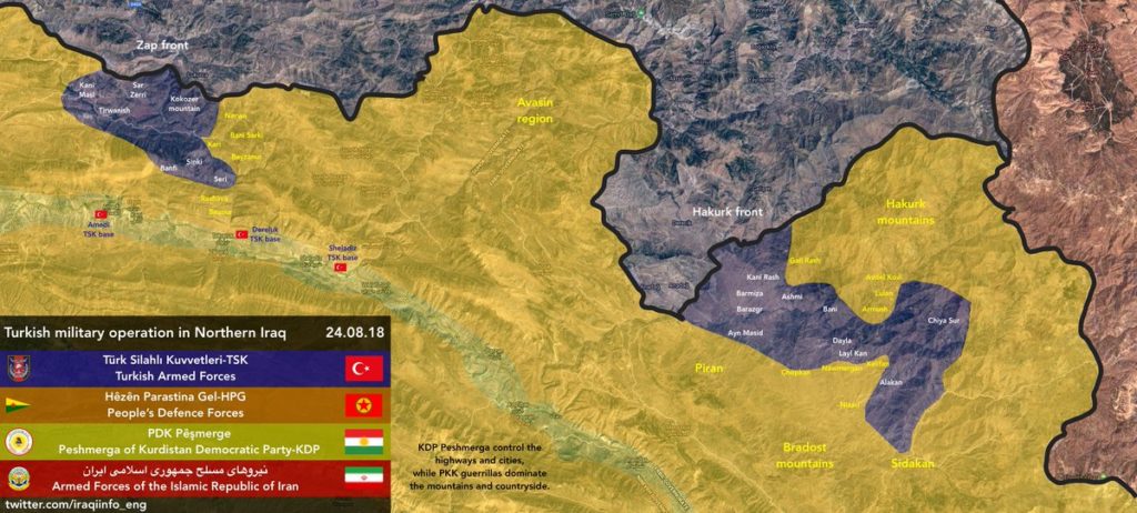 Turkish Air Force Carried Out Series Of Strikes On PKK Targets In Northern Iraq