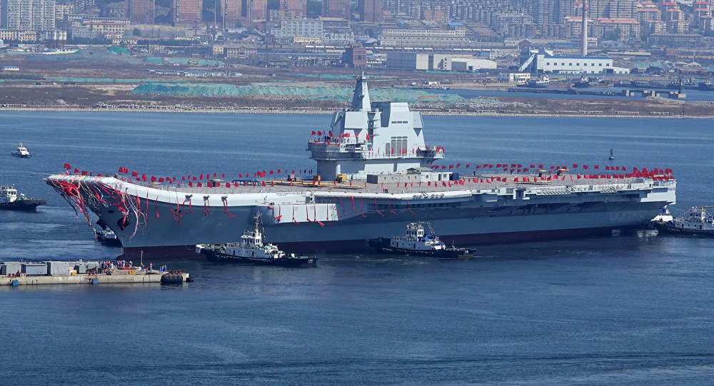 China's Type 001A Aircraft Carrier Sets Off For Second Open Sea Trials