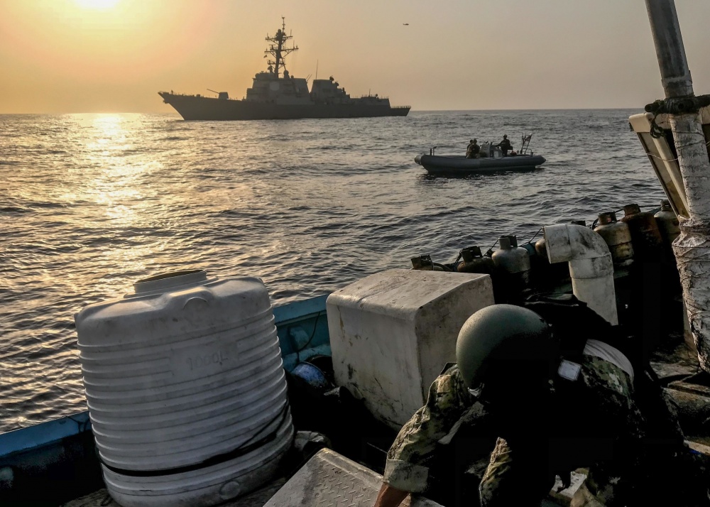 In Photos: US Navy Seizes Skiff Carrying Over 1,000 Automatic Rifles In Gulf Of Aden