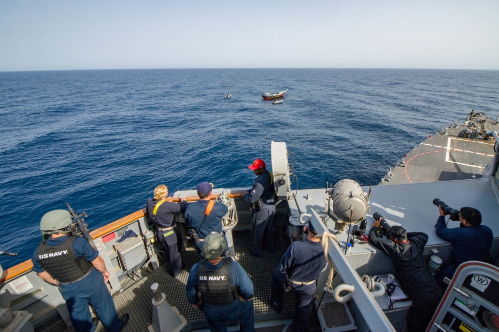 In Photos: US Navy Seizes Skiff Carrying Over 1,000 Automatic Rifles In Gulf Of Aden