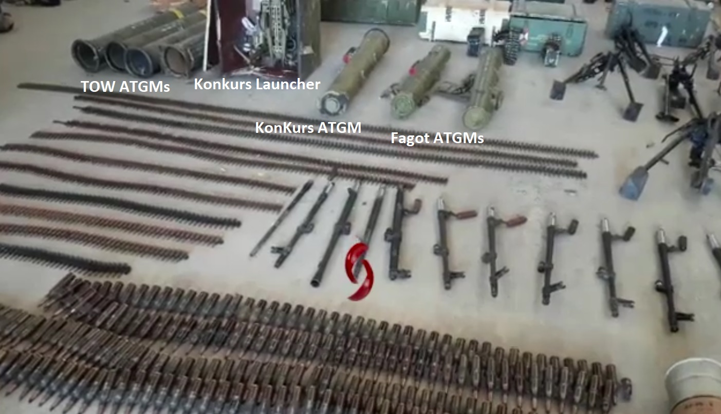 Syrian Army Showcases Weapons And Equipment Recovered In Al-Quneitra (Video, Photos)