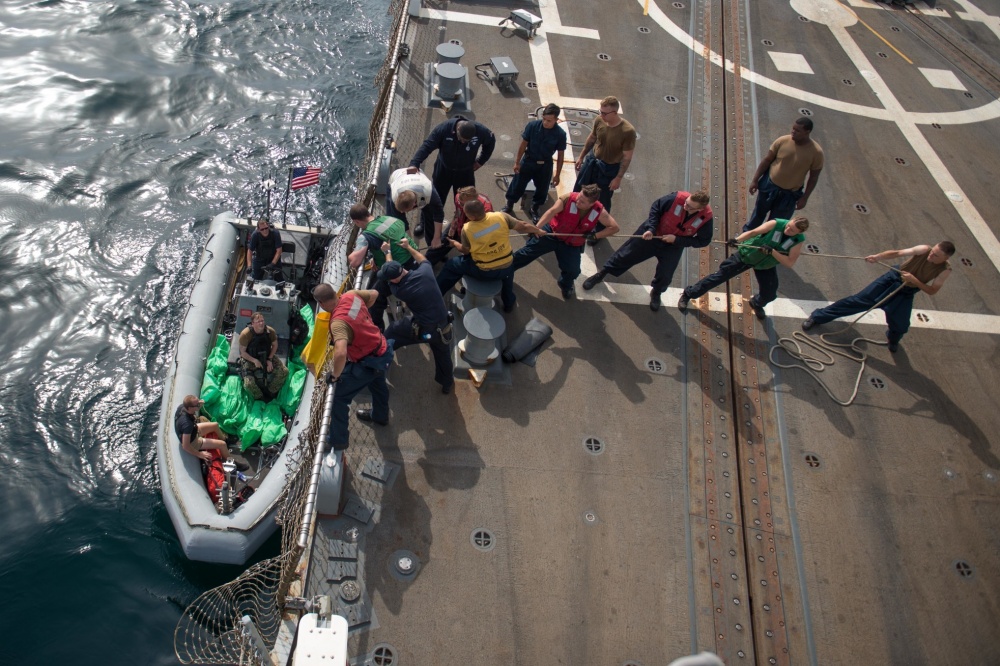 In Photos: US Navy Seizes Skiff Carrying Over 1,000 Automatic Rifles In Gulf Of Aden