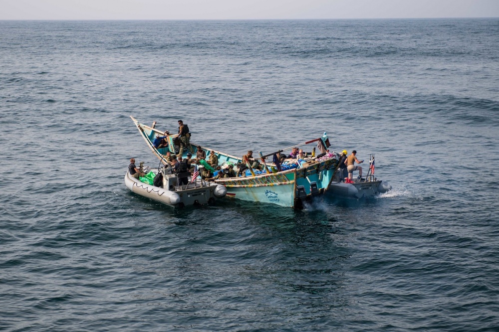 In Photos: US Navy Seizes Skiff Carrying Over 1,000 Automatic Rifles In Gulf Of Aden